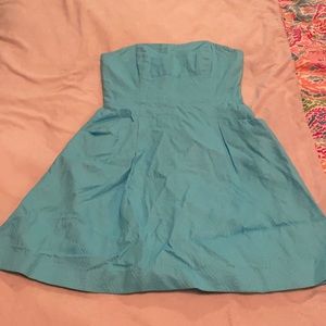Lilly Pulitzer Wyatt dress in turquoise, size 8